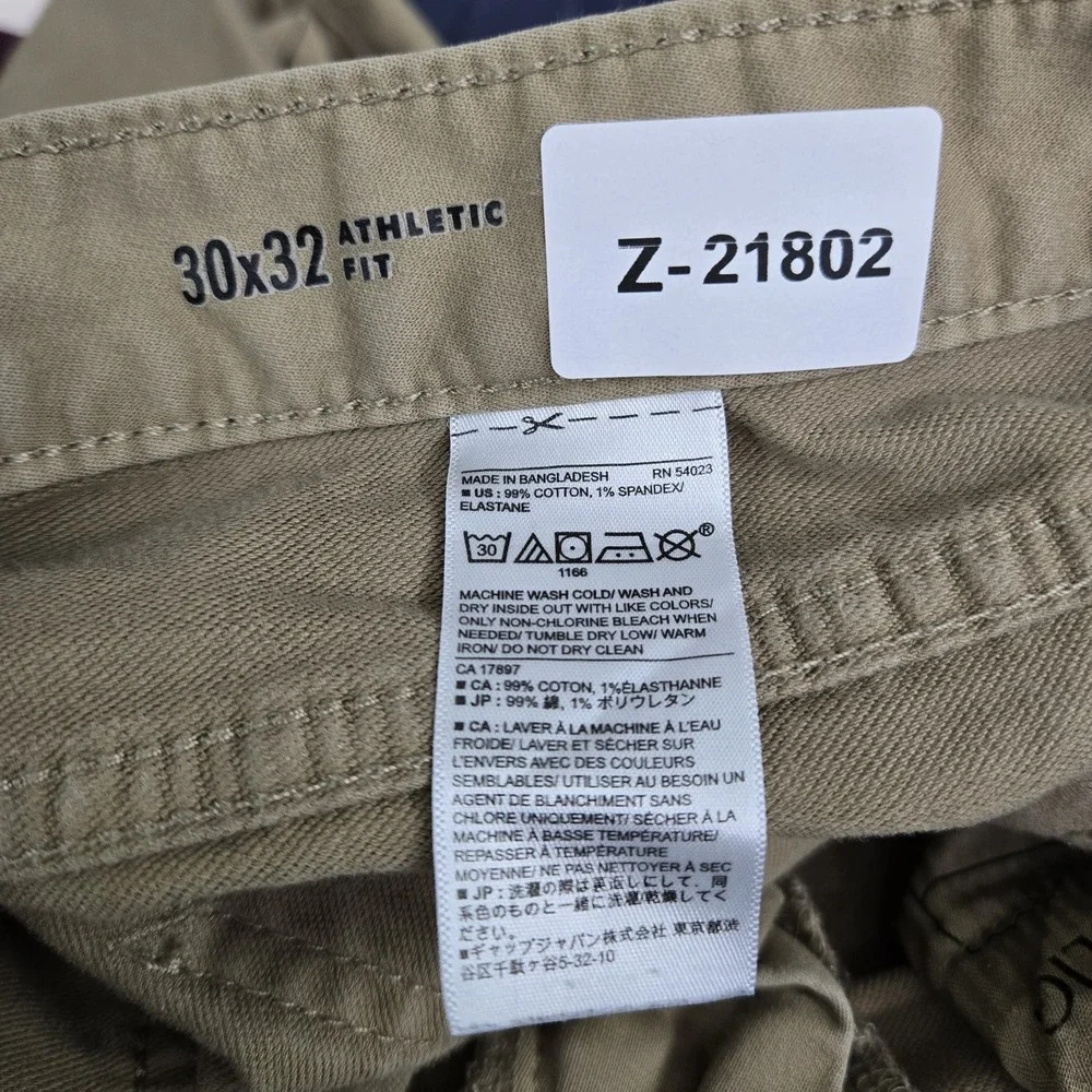 Banana Republic Men Jeans 30X32 Khaki Khakis Twill Travel‎ Jean Athletic Fit